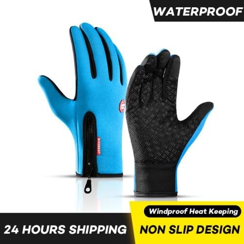 MTB Enduro Gloves Spring Breathable Outdoor Sport Camping Hiking Full Finger Mittens Winter Windproof Bike Gloves Luva