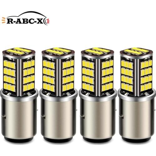 RUIANDSION Wholesale 4Pcs BA20d H6 Motorcycle LED Bulb Moped Headlight Motorbike Forklift Fog Light 1000Lm 6000K 6V 12V White