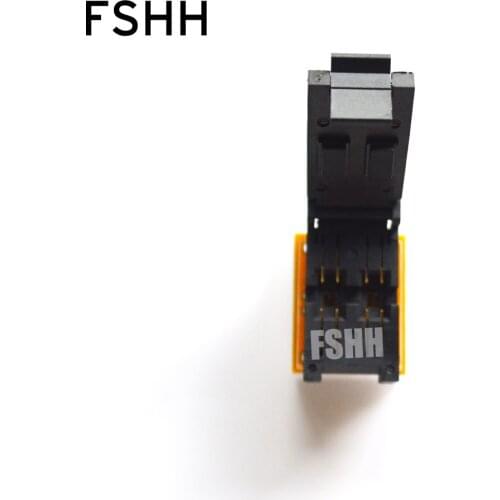 FSHH QFN4 to SOP4 test socket WSON4/UDFN4/MLF4 test socket Size=6.7x3.9x2.3mm