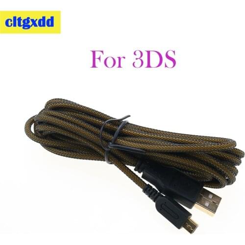 Cltgxdd 3M Gold Plating Port USB Cable for 2DS for NDSILL/NDSI for Old & For 3DS 3DS LL 3DS XL USB Charging Charger Cable
