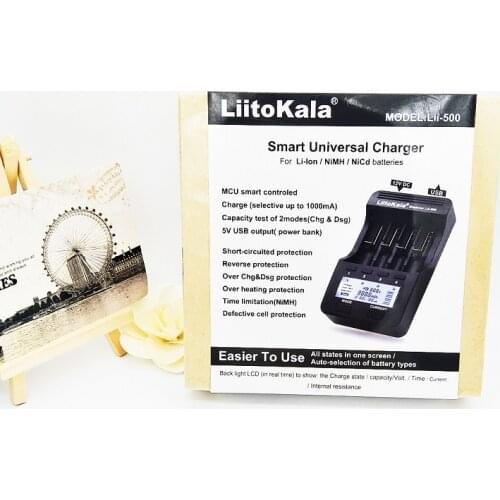 Liitokala lii500 LCD charger for 3.7V 18650 26650 18500 Cylindrical Lithium Batteries lii-500 1.2V AA AAA NiMH Battery Charger