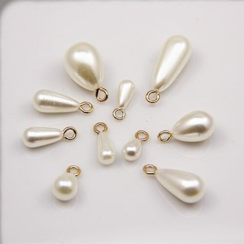 Hand Made Water Drop Pearl Pendants Floating Charms For Jewelry Making Supplies Diy Earrings Bracelets Accessories