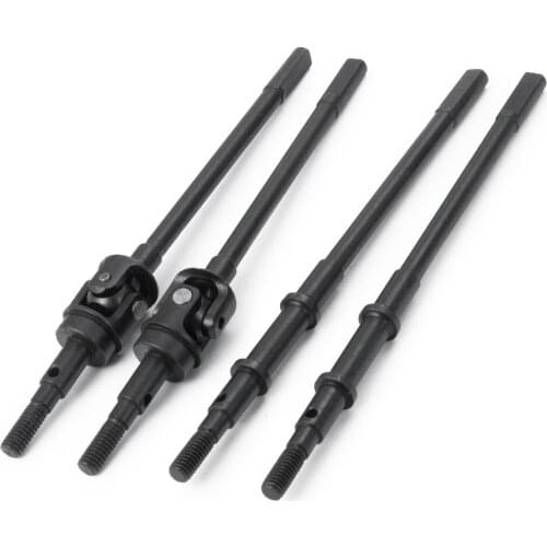 1/10 RC Crawler Metal Steel Front Rear Axle ，Steel Front and Rear Axle for Axial SCX10II 90046, CVD Drive Shafts