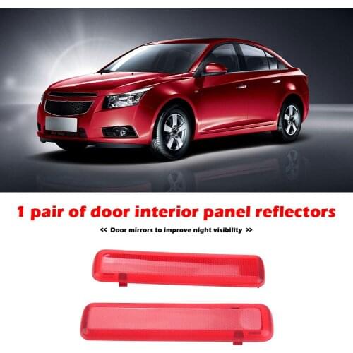 1 Pair Rear Door Trim Panel Interior Reflector Warning Light Lamp for Chevrolet Interior Door Panel Warning Light Fits
