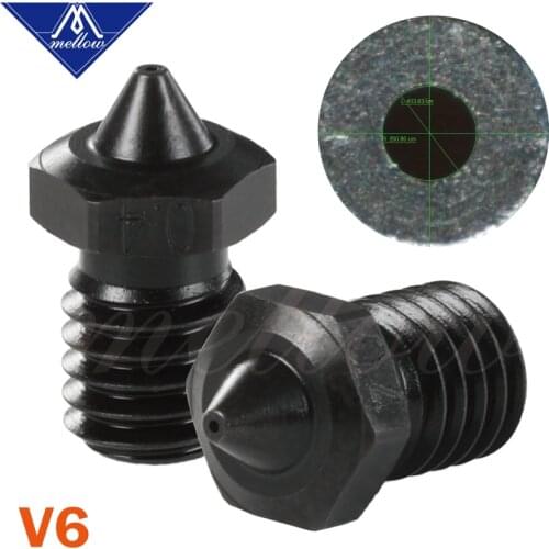 1Pcs Sharp A2 Hardened Steel NF V6 Nozzles For Printing PEI PEEK Or Carbon Fiber Filament For E3D Voron Crazy HOTEND