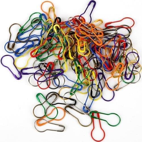 100pcs Colorful Knitting Crochet Locking Stitch Marker Hangtag Safety Pins DIY Sewing tools Needle Clip Crafts Accessories