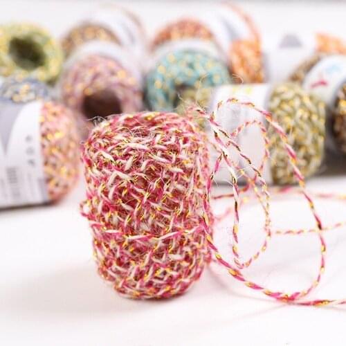 12PCS Twisted Natural Arts Crafts Jute Rope Durable Packing String for Gardening Applications, DIY and Craft