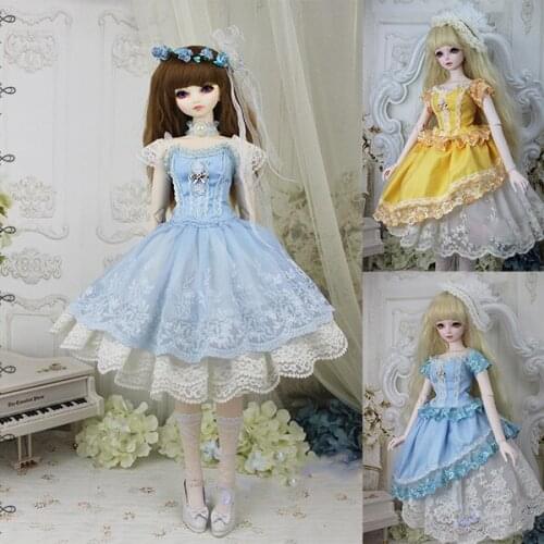 1/3 scale BJD clothes accessories Lolita Palace vintage Evening dress for BJD/SD SD13 girl doll accessories C0403