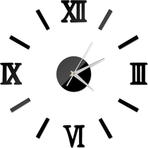 Wall Clock Quartz Watch Modern Design Large Quartz Needle Decorative Clocks Europe Acrylic Stickers Living Room Decoration