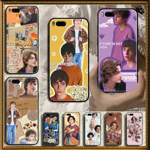 Timothee Chalamet Phone case For Xiaomi Mi Max Note 3 A2 A3 8 9 9T 10 Lite Pro Ultra black silicone funda trend coque pretty