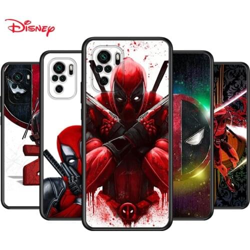 TPU Silicone Cover Marvel Hero Deadpool For Xiaomi Redmi Note 10 10S 9 9S Pro Max 9T 8T 8 7 6 5 Pro 5A Phone Case