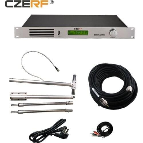 CZERF CZE-T2001 Coverage is 12-15km(Radius) Voltage 110V FM Transmitter 200W with Antenna and Cable