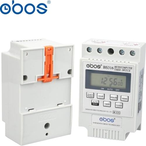 Power outages memory 12V/24V microcomputer Electronic Weekly Programmable Timer Digital din time swith relay with10 times on/off