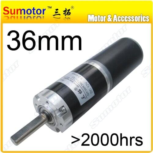 GX36 D=36mm 12V 24V low speed DC Planetary geared motor brushed Long life-span Large torque Tubular Durable reducer gear box