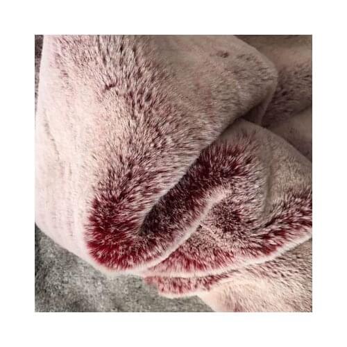 Imitation rabbit fur faux plush fur fabric for winter coat vest Fur collar 160*50cm long hair plush fur tissu telas