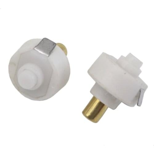 2 pieces 17MM flashlight switch button 501B flashlight electronic DIY Parts accessories spring tail cap clicky switch white