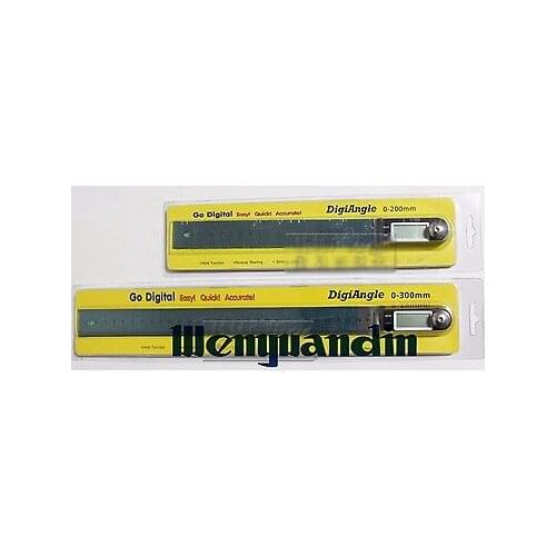 Digital Dial Angle Finder Ruler Protractor 0-360 Ruler Display Protractor Pivoting Arm 300mm Measuring Tool B7
