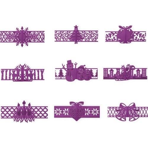 Metal Cutting Dies Christmas Series Lace Frame Snowman Bell for DIY Scrapbooking Embossing Crafts Cards Making New 2019 Dies