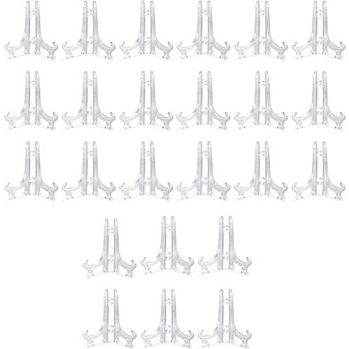 Easels Stand Plate Holders to Display Pictures Frame Collectibles Mini Easel Stands for Home Tabletop 64 Pieces