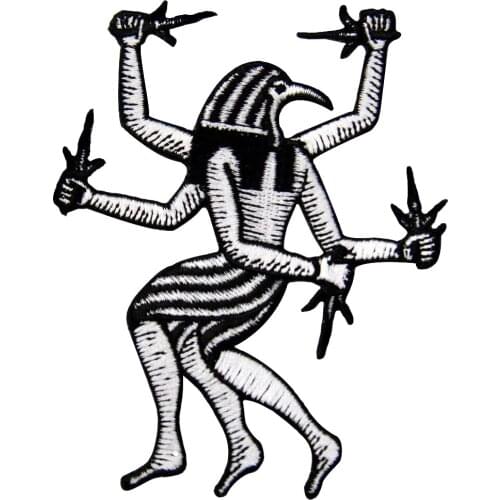 Horus Egyptian God of Kingship and The Sky Embroidery Patches Iron on Badge Biker MC Jacket Jeans Backpack Clothing Cusromized