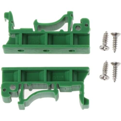 2019 New PCB DIN Rail Mounting Adapter Circuit Board Mounting Bracket Holder Carrier Clip