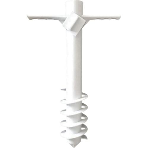 Beach Umbrella Stand Holder With 5-Tier Screw Parasol Garden Outdoor Rain Gear Sand Anchor ABS Tool Portable Spike Ground