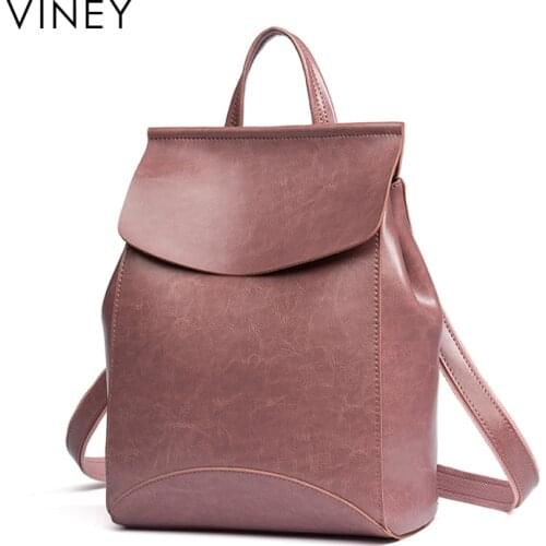 Viney Shoulder Bag Girls 2019 New Fashion Ladies'Bag with Leather Boards for Leisure and Simple Backpack Trend