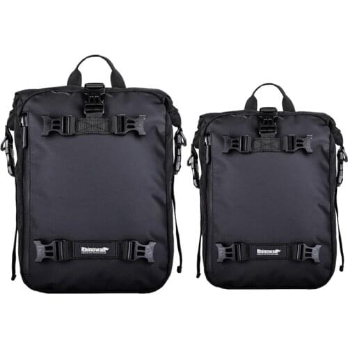 Rhinowalk 2Set Pannier Bag Bicycle Waterproof Motorbike Bag MTB Road Rear Rack Cycling Rear Seat Bag Backpack Black, 10L & 30L