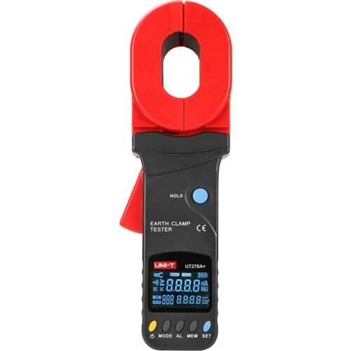 UNI-T UT278A+ Clamp Ground Resistance Tester 0-1200Ω High Precision current resistance clamp,32MM Big jaw Leakage Current Detect