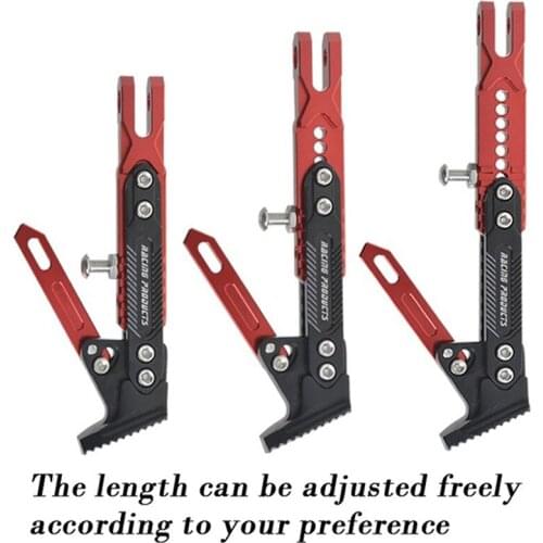JETTING Universal Motorcycle Adjustable Kickstand Foot Brace Parking Leg Foot Side Support Stand