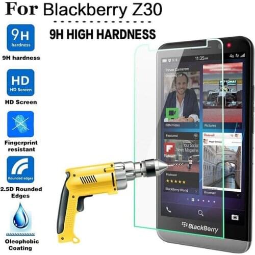 For Blackberry Z30 Tempered Glass Screen Protector Case 2.5 9h Safety Protective Case Film On The Z30 With Clean Tools