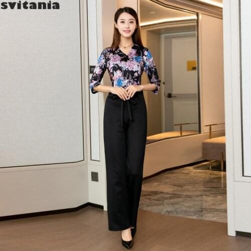 Svitania Women Work Clothes Beauty Salon Cosmetologist Pants Suit Health Center Massage Spa Work Uniform