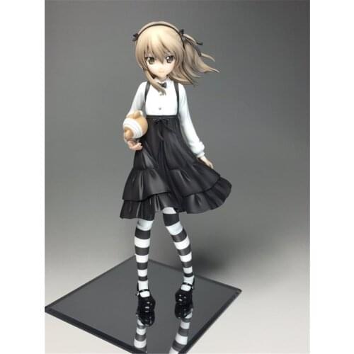 1/8 Scale Model Resin Figure Anime Black Dress Girl Assembly Models Figure Resin Kit Model Colorless Self-Assembled Toy