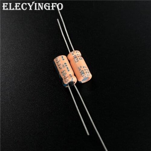 10pcs/100pcs 3.3uF 50V3.3UF ELNA 5x11mm Orange 50V3.3uF Audio Capacitor