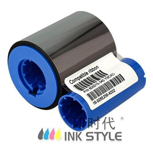 2pcs 800015-340 YCMKO Color Ribbon 350images for Zebra P300C P310C P520C P720C ID Card Printer
