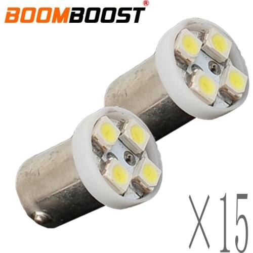 Hot sell 30 pcs/lot BA9S car width lamp reserve Bulbs Lamp Wedge side Interior Turn Light Bulbs 1210 4 SMD 4 LED