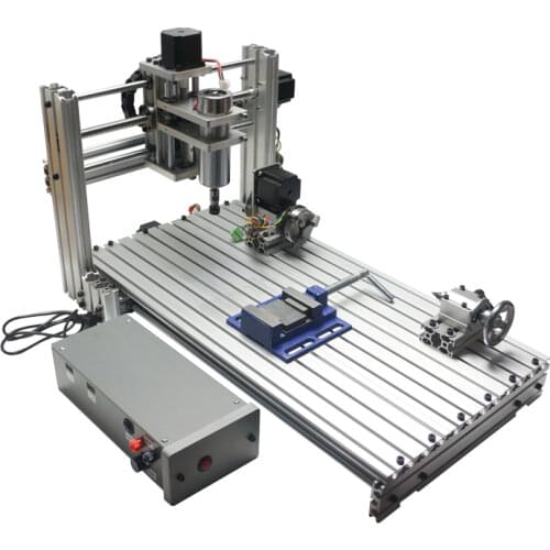 400W 6020 diy cnc milling machine with 4 axis woodworking