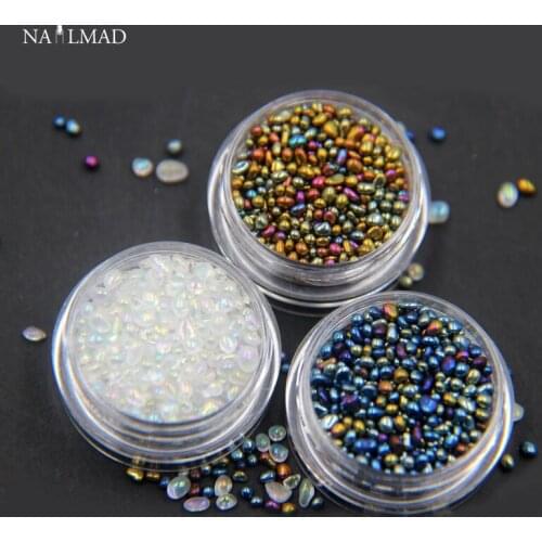 5g/box NailMAD Chameleon Mini Stones Nail Decorations Irregular Beads Tips 3D Manicure Nail Art Decoration