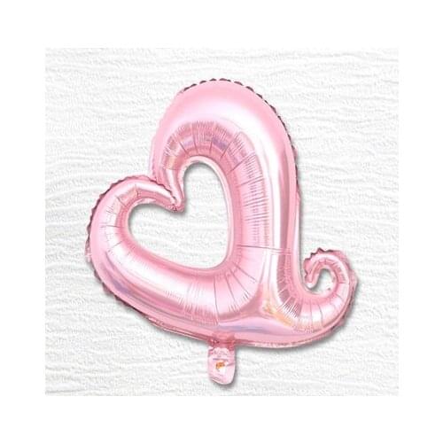 500pcs/lot Hollow love peach heart 18 inch helium Aluminum foil balloons 18" heart shape balloon For Wedding party decor