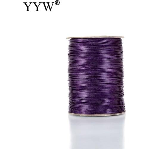 80m 0.50mm Colorful Waxed Cotton Cord Waxed Thread Cord String Strap Necklace Rope For Jewelry Making For Necklace Bracelet