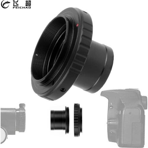 Lens Adapter 1.25 Inch T Ring Lens Mount Set DSLR Camera Accessory for Canon EOS Nikon Olympus Sony Pentax Telescope Microscope