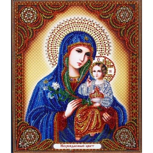 DIY 5D Painting Character Religious Round Diamond Painting Diamond diy Home Decoration Embroidery Mosaic Partial Drill Paintings