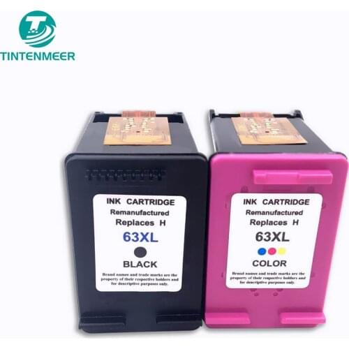 TINTENMEER premium ink cartridge 63 63xl compatible for hp hp63 officejet 3830 3831 3833 3836 4650 4652 4654 4655 4652 4654