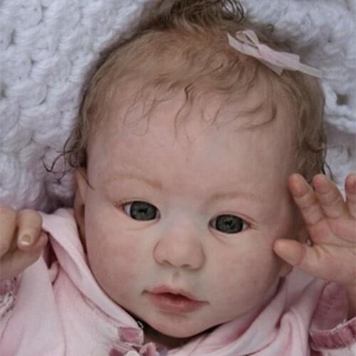 NPK DOLL mould bebe reborn kits for 22inch Rebirth Infant Doll Mould DIY Unpainted silicone Doll Kit Reborn