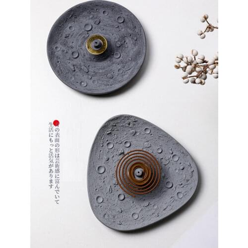 Nordic And Japanese Home Decoration Cement Mosquito Incense Burner Stick Holder Concrete quemador de incienso wierook houder 버너