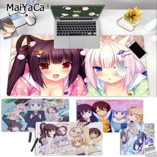 MaiYaCa Hot Sales ACG Animation Game Lovely Girls Office Mice Gamer Soft Mouse Pad Free Shipping Large Mouse Pad Keyboards Mat
