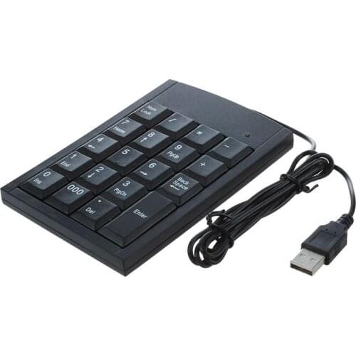 Mini Black USB Numeric Keyboard Keypad for Laptop PC Computer
