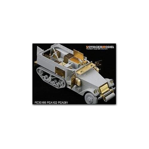 KNL HOBBY Voyager Model PE35166 World War II US M4 semi-track 81mm self-mortar upgrade transformation etched pieces
