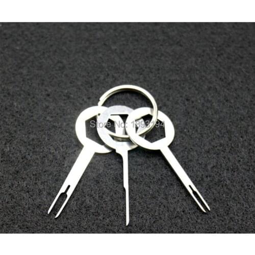 3Pcs For Car SUV Terminal Wiring Crimp connector Pin Removel Key Extractor Tools kit