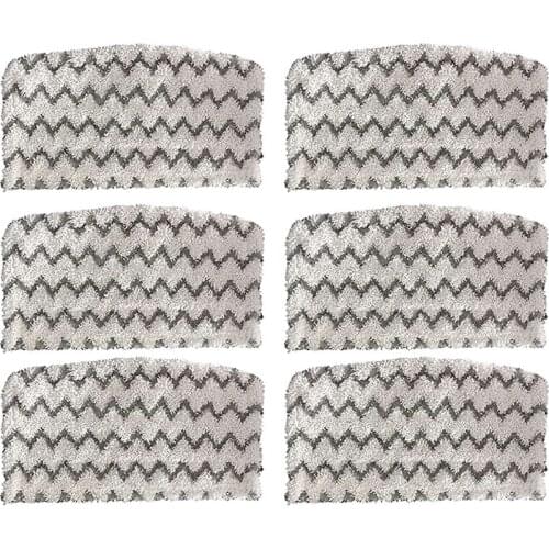 6 Pcs Dirt Grip Microfiber Pads Replacement for Shark Steam Mop S1000 S1000A Vacuum Cleaners